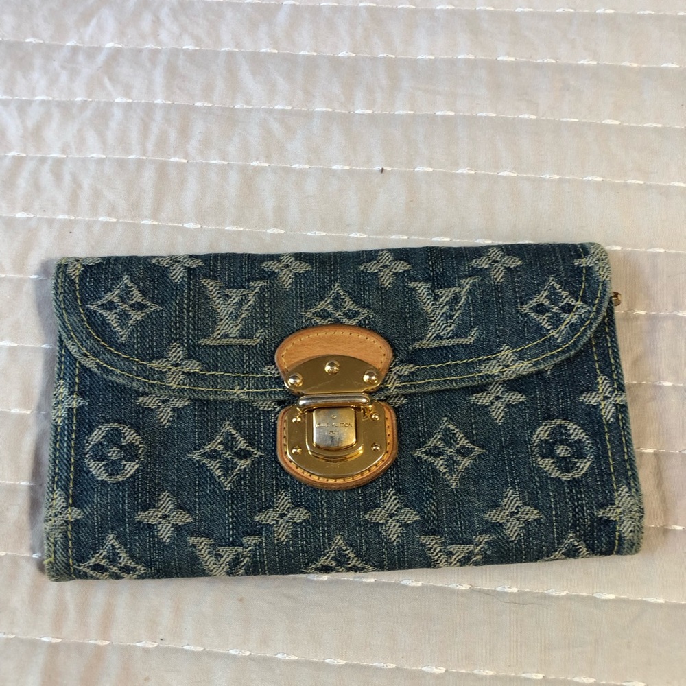 Louis Vuitton denim wallet